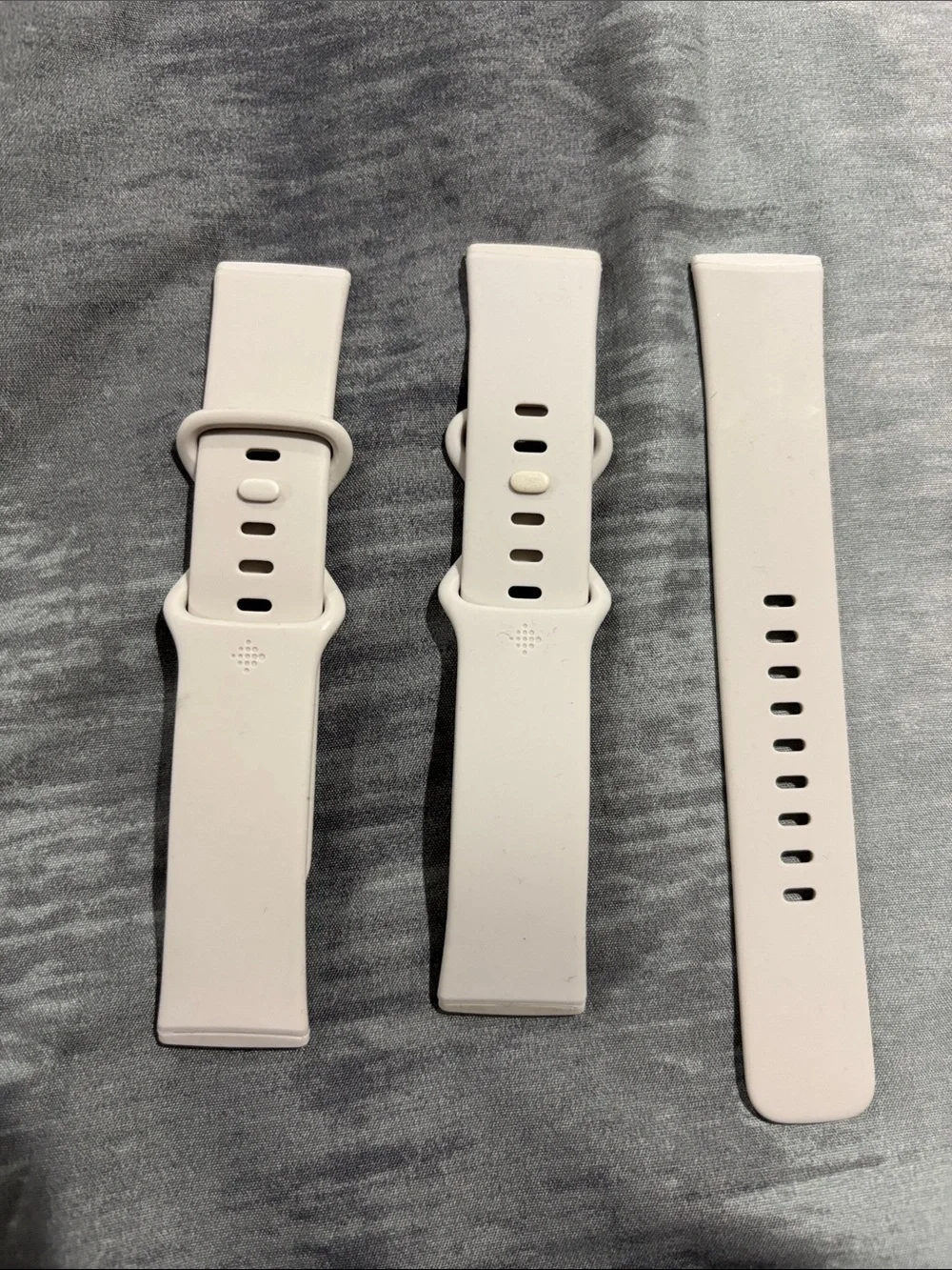 White Silicone Fitbit sense Smartwatch Band Replacement
